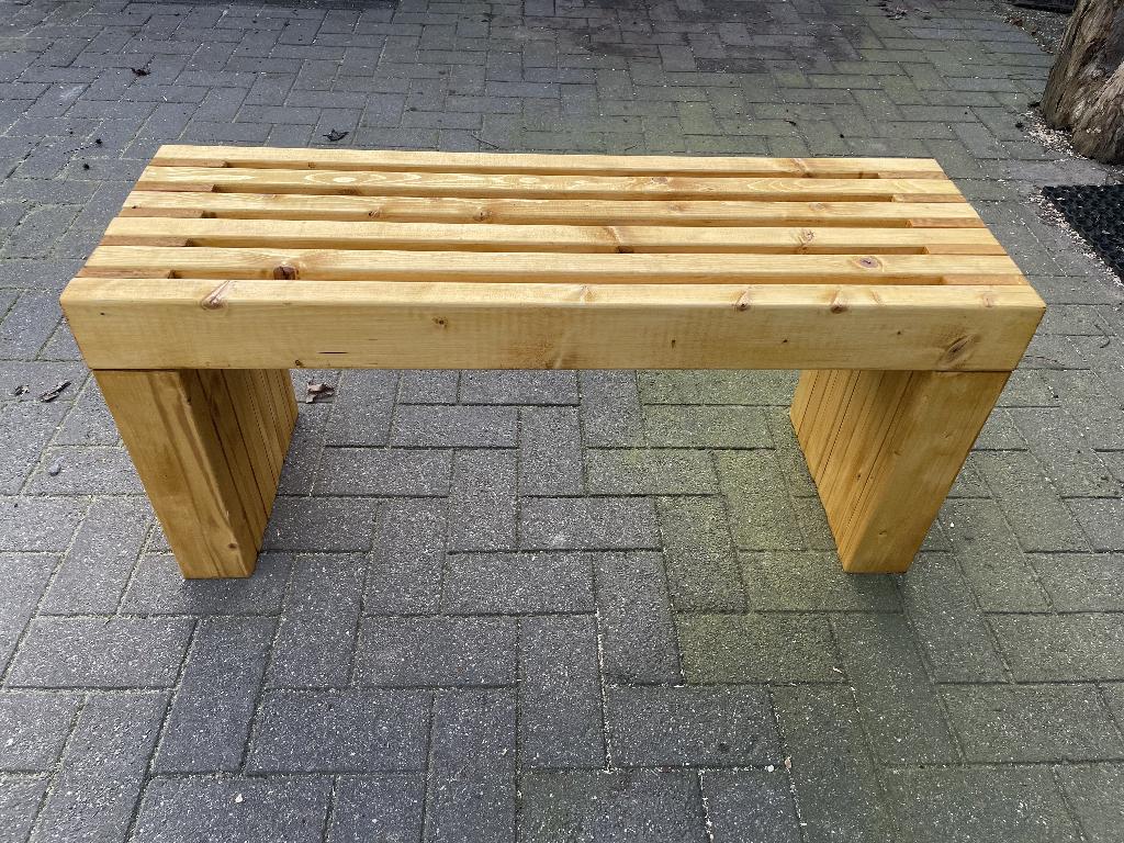 Op maat gemaakte tuinbank, Tuin en Terras, Ophalen, Nieuw, Hout