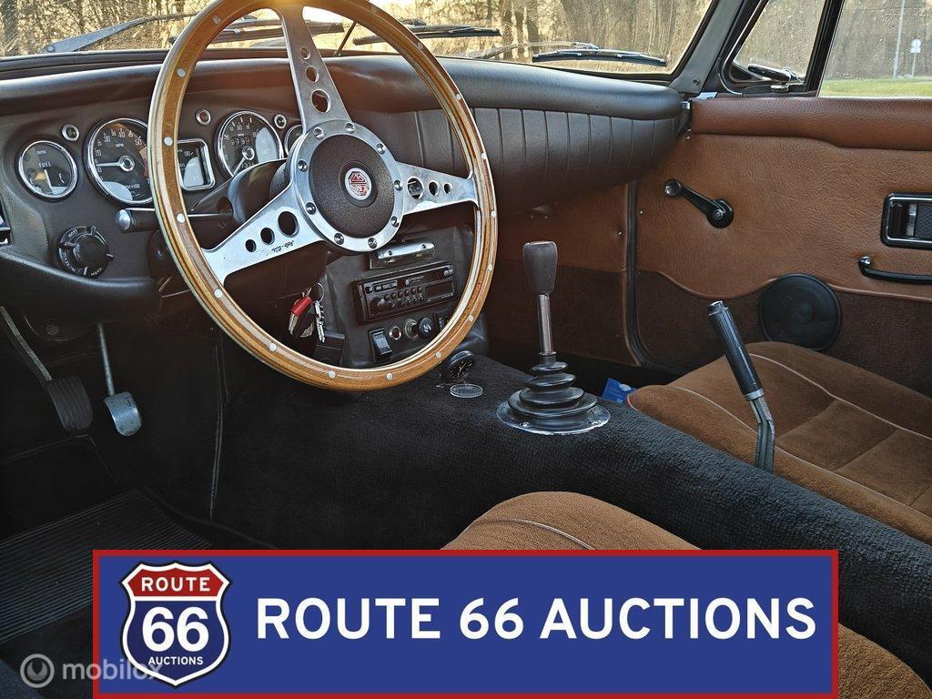 MG MGB Cabriolet | 1970 | Route 66 Auctions, Zwart, Bedrijf, Handgeschakeld, Overige carrosserie
