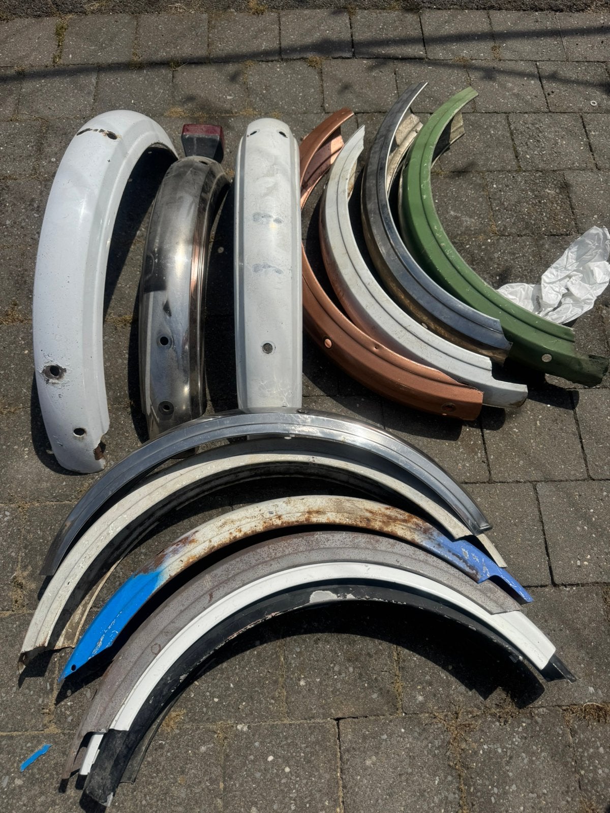 Lot afgezaagde spatborden honda camino, Fietsen en Brommers, Ophalen of Verzenden, Gebruikt