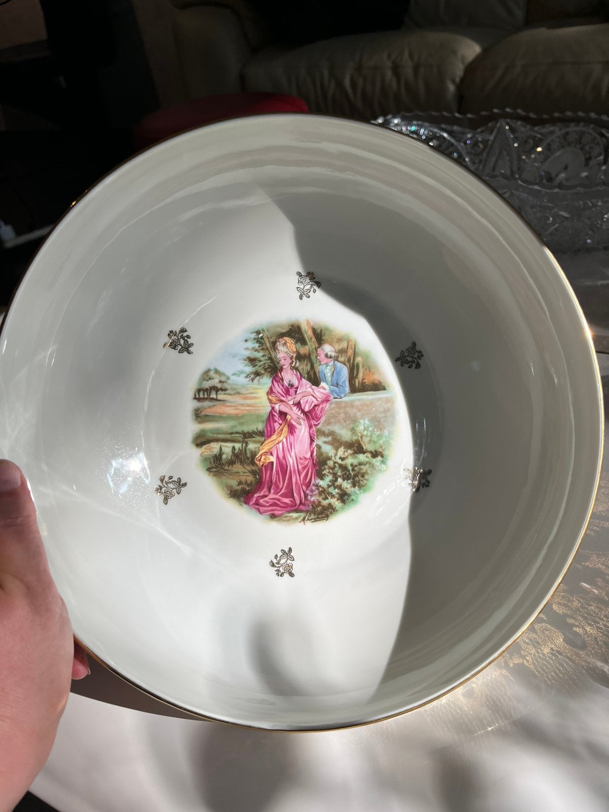 Prachtige Limoges porseleinen schaal – 27 cm, Ophalen