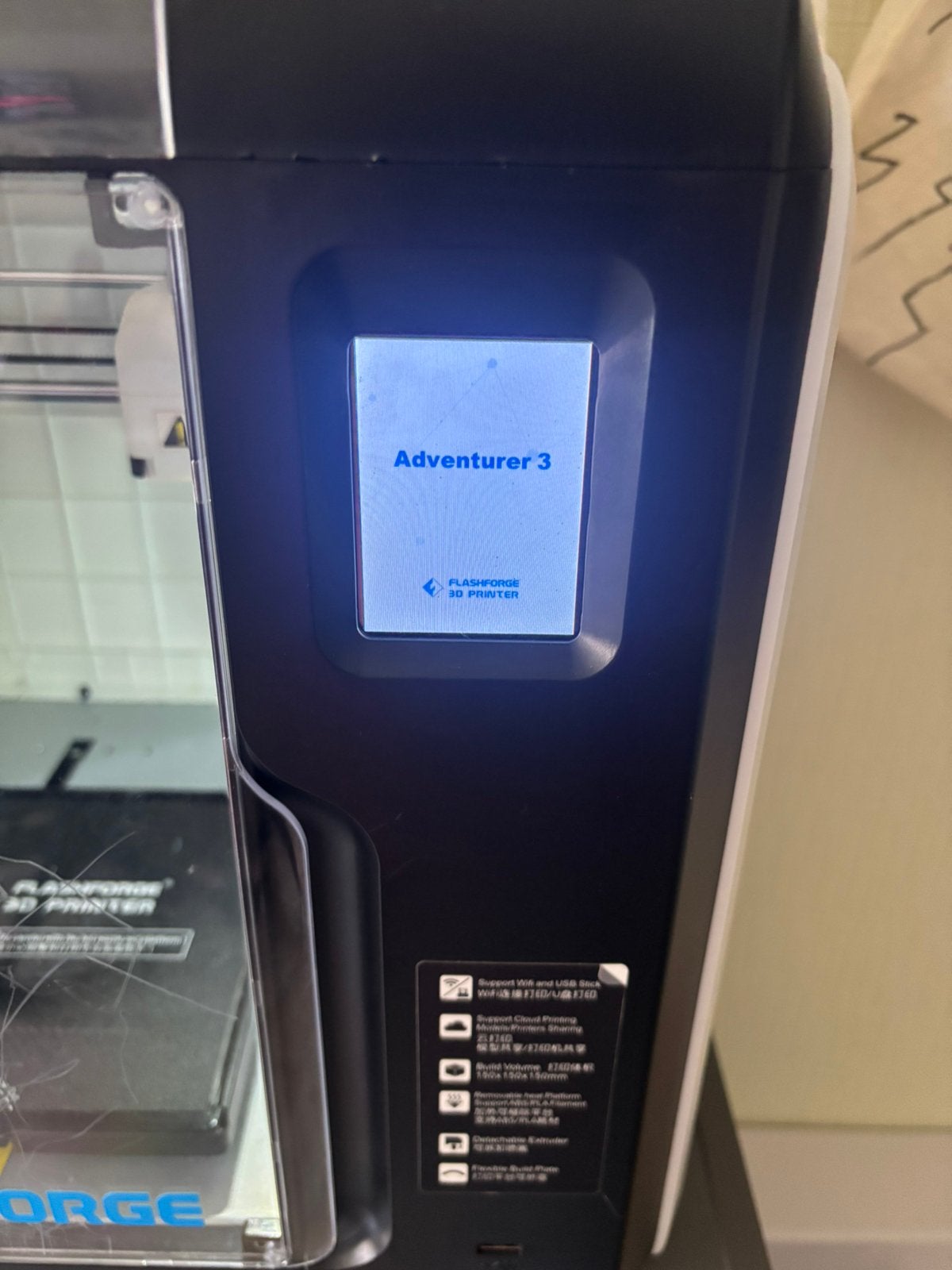 Flashforge Adventurer 3, Informatique & Logiciels, Wi-Fi intégré, Enlèvement, Utilisé, Filament