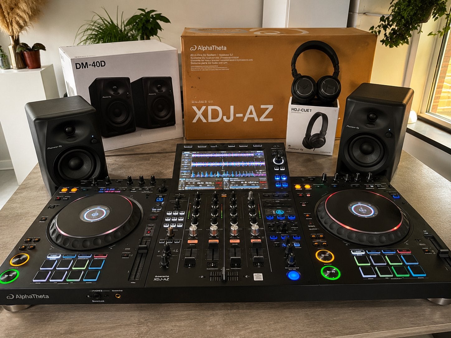 AlphaTheta XDJ-AZ + DM-40D Speakers + HDJ-X7  Headset, Muziek en Instrumenten, Ophalen, Zo goed als nieuw, Dj-set, Pioneer