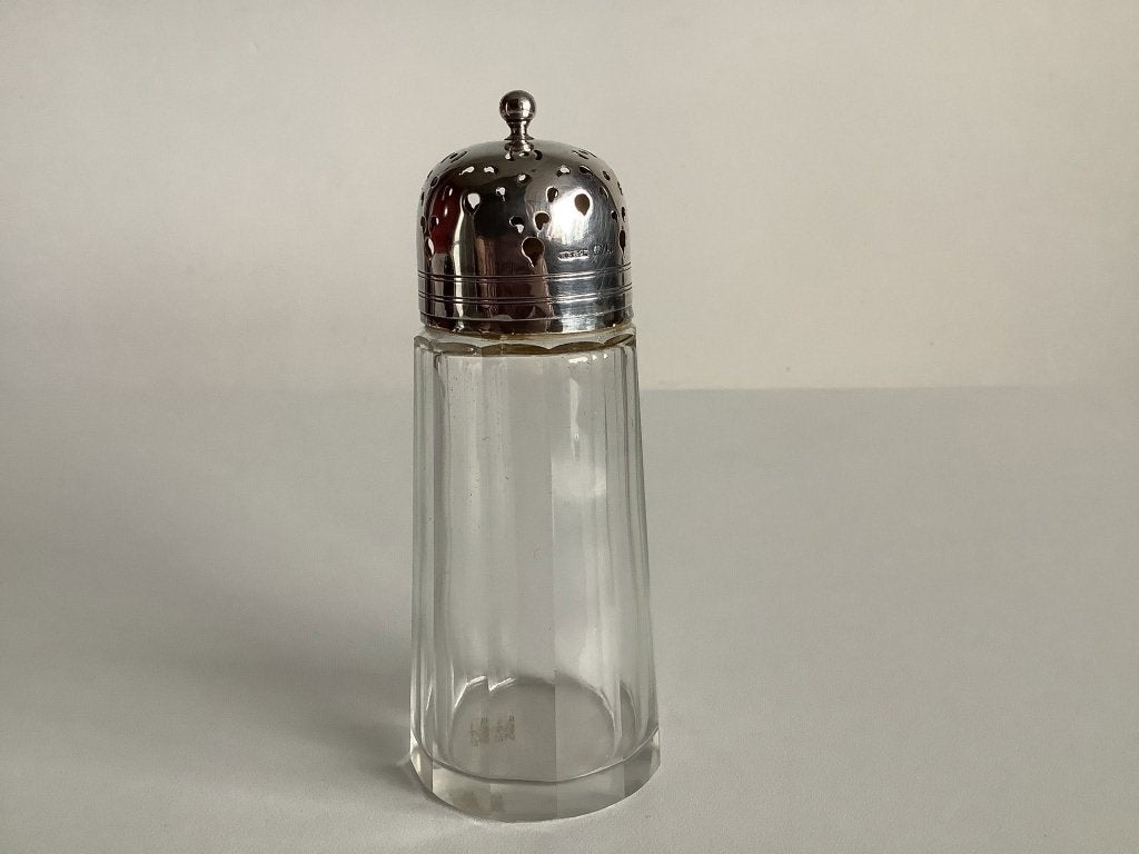 Prachtige antieke strooier met zilveren dop, Antiek en Kunst, Ophalen of Verzenden