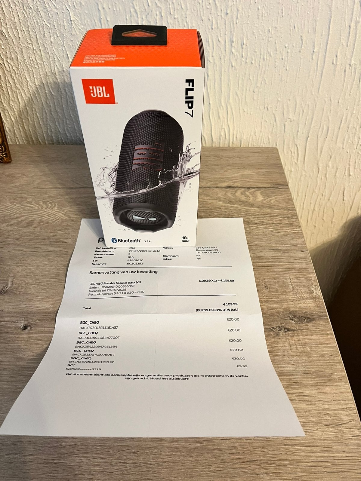 JBL Flip7 bluetooth speaker, Audio, Tv en Foto, Luidsprekerboxen, JBL, Overige typen, Nieuw, Ophalen of Verzenden