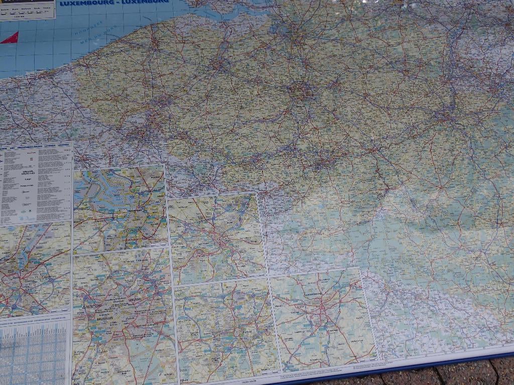 Géo carte murale Belgique- Luxembourg, Ophalen