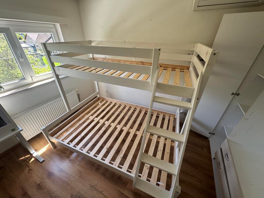 2 persoons stapelbed 90/140x200, Huis en Inrichting, Slaapkamer | Stapelbedden en Hoogslapers, Ophalen, Gebruikt, 160 tot 180 cm