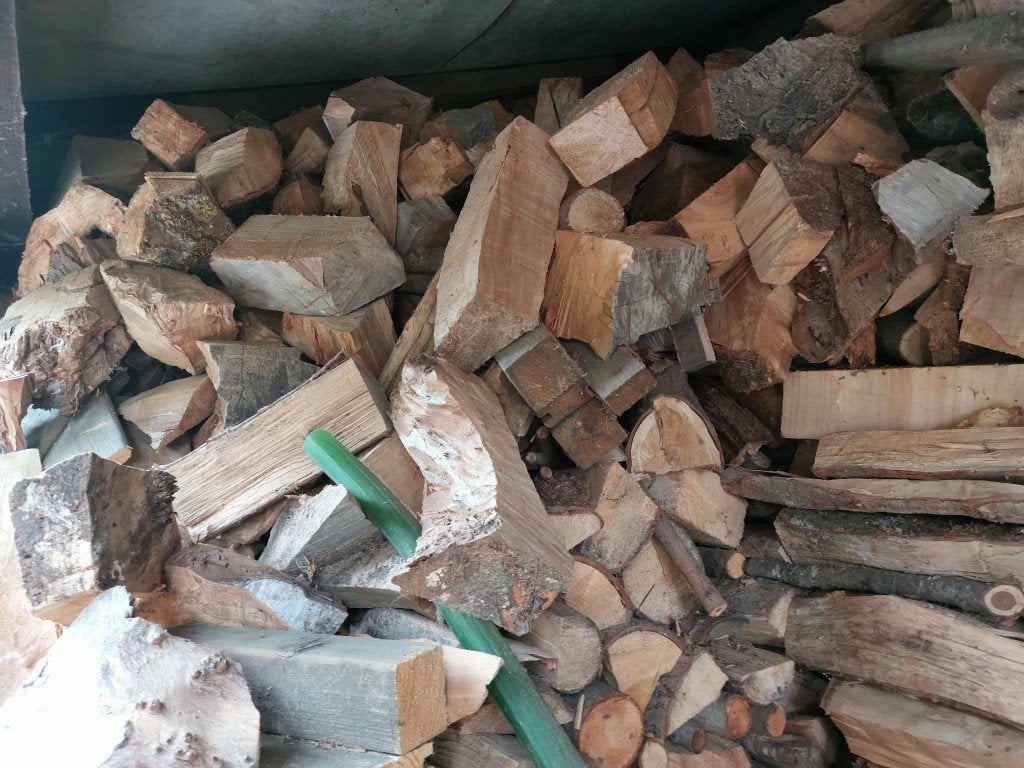 gedroogd stookhout, 6 m³ ou plus, Enlèvement, Chêne, Bûches