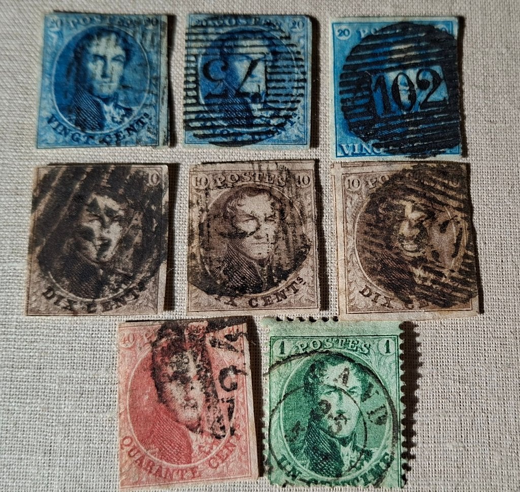Timbres Léopold 1er Belgique, Autre, Affranchi, Envoi, Autre