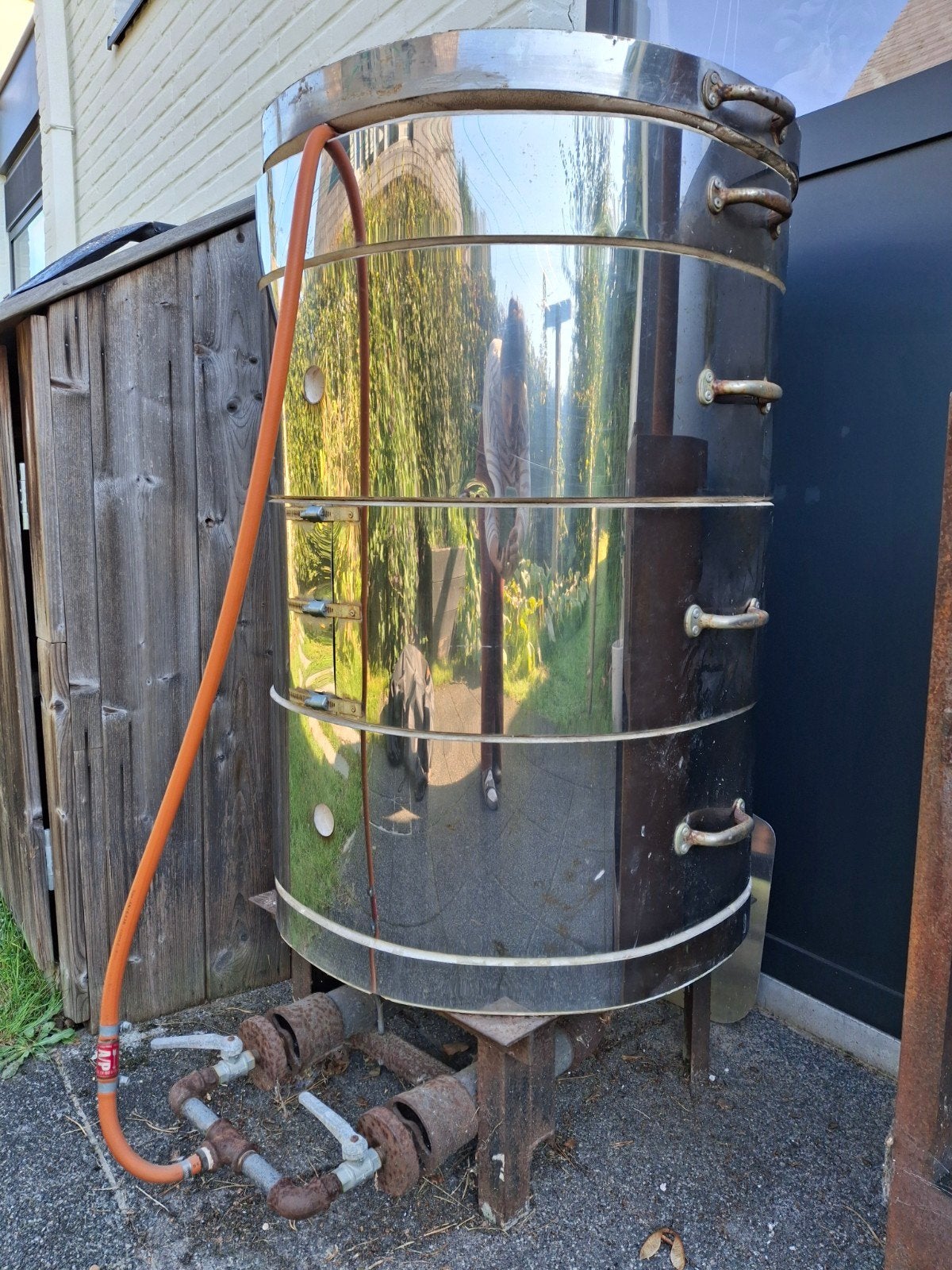 Keramiek gasoven 125 liter + 2x100L gasflessen, Hobby en Vrije tijd, Ophalen, Gebruikt