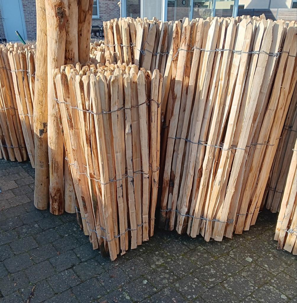 Kastanje kastanjehouten poortje hekwerk palen, Tuin en Terras, Tuinhekken en Hekwerk, Ophalen