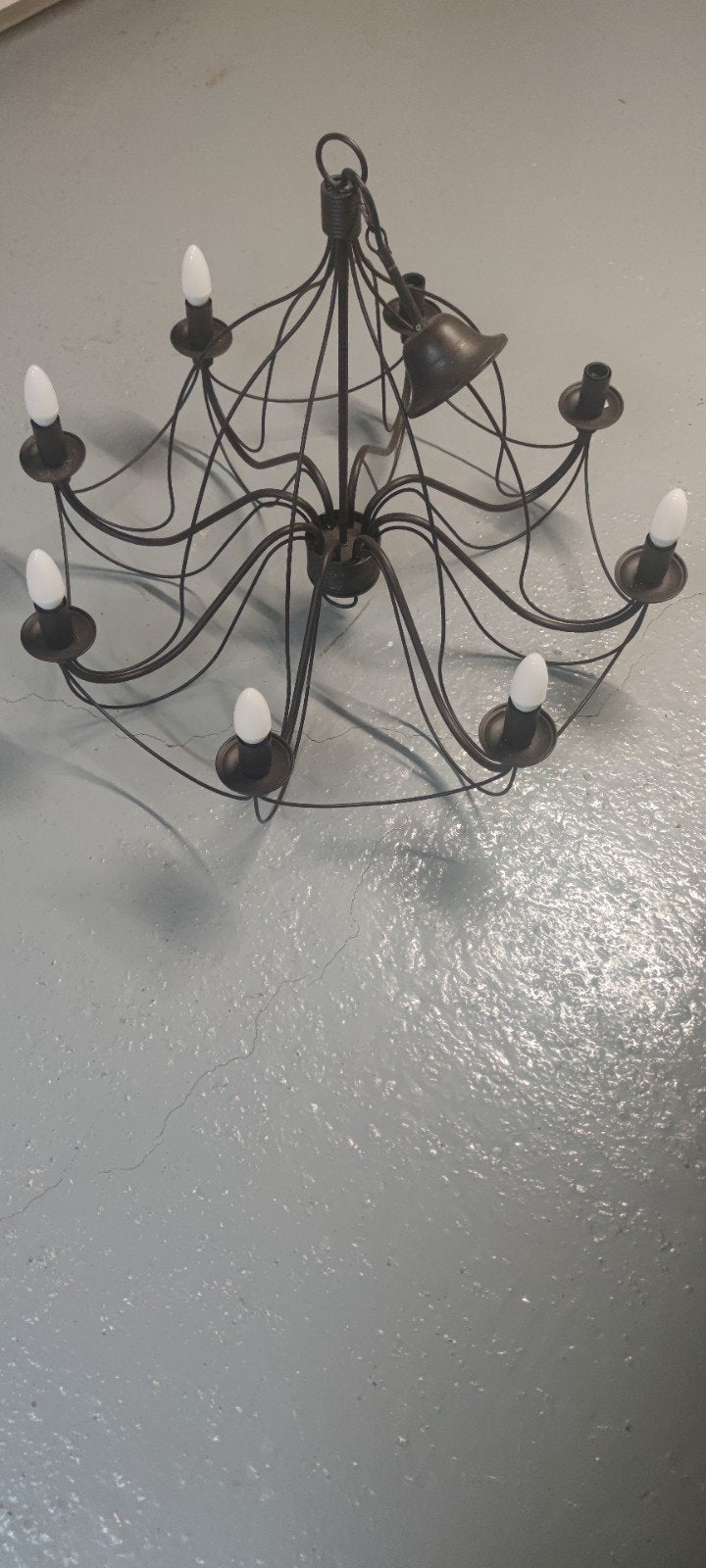 lustre chandelier, Enlèvement, Comme neuf, Autres matériaux, E14 (petit)