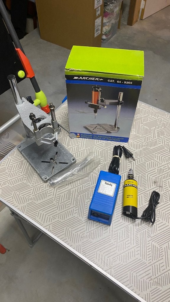 hobby miniboormachine met staander multifunctioneel, Ophalen, Gebruikt