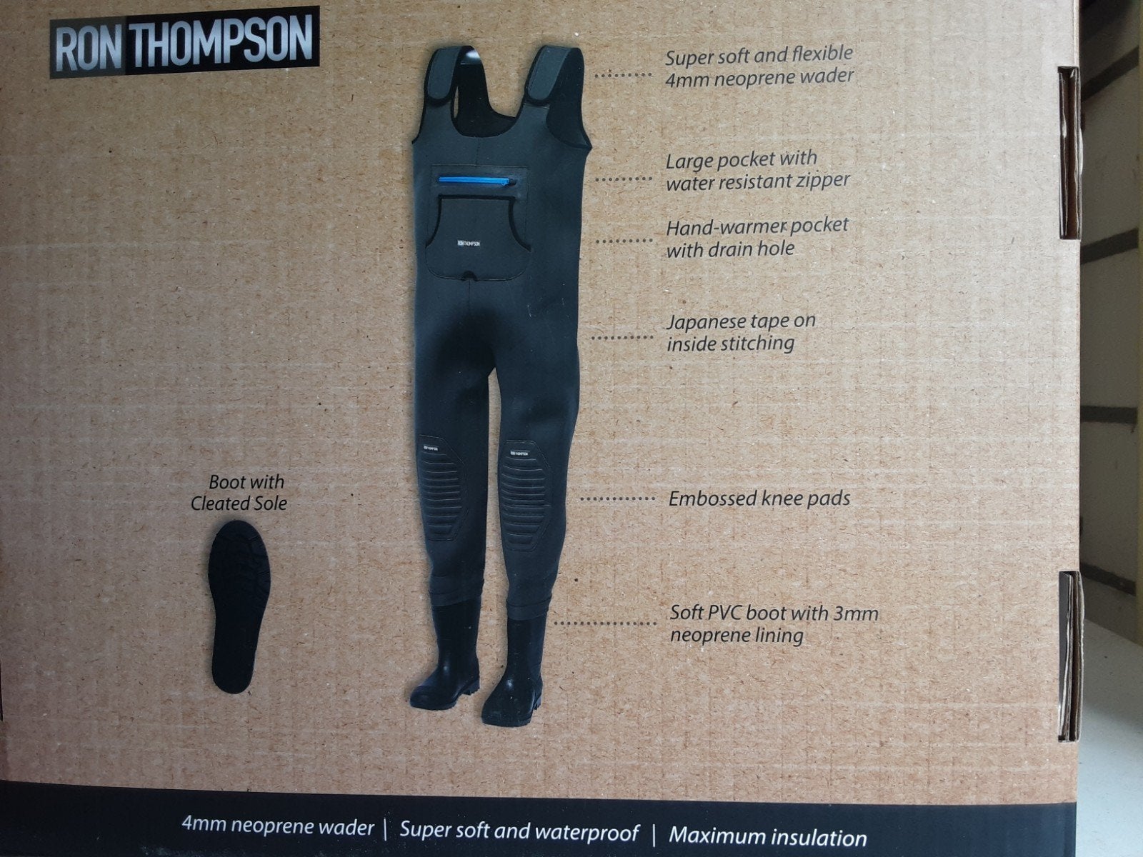 Ron Thompson Break-Point Neopreen Waadpak - nieuw, Sports nautiques & Bateaux, Pêche à la ligne | Poissons blancs, Neuf, Autres types