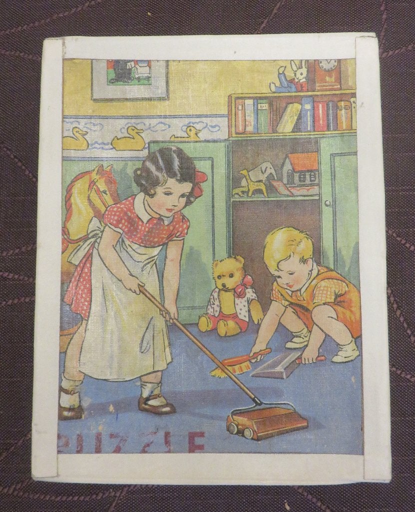 2 vintage kartonnen puzzels (2 puzzels in 1 doos), Ophalen