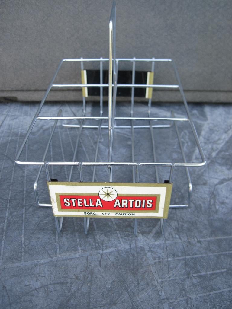 Stella Artois flessen mandje, Verzamelen, Ophalen of Verzenden, Stella Artois