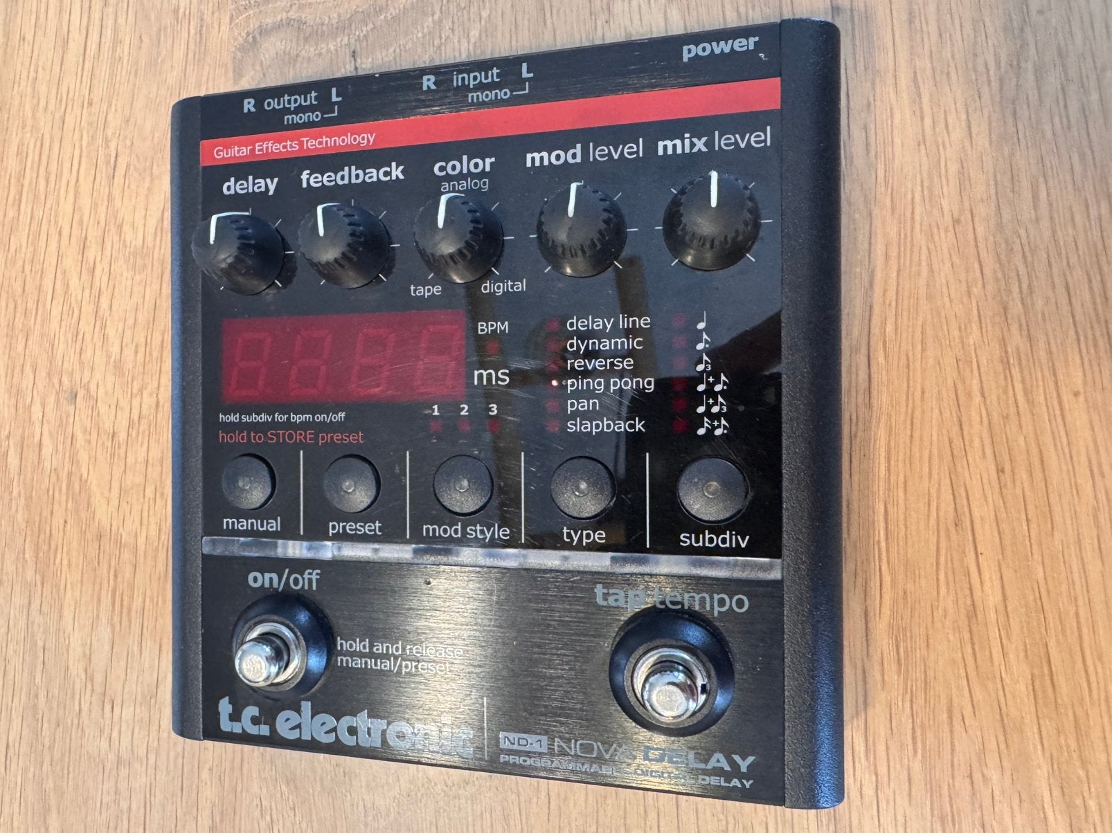 TC Electronic ND-1 Nova Delay, Enlèvement ou Envoi, Comme neuf