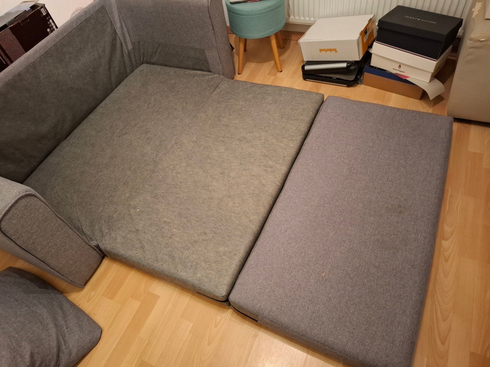 Zetel bed, Ophalen