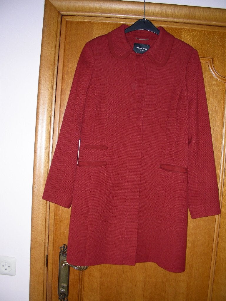 Roestkleurige winterjas met rits, Mer du Nord, 40, Kleding | Dames, Jassen | Winter, Maat 38/40 (M), Overige kleuren, Ophalen of Verzenden