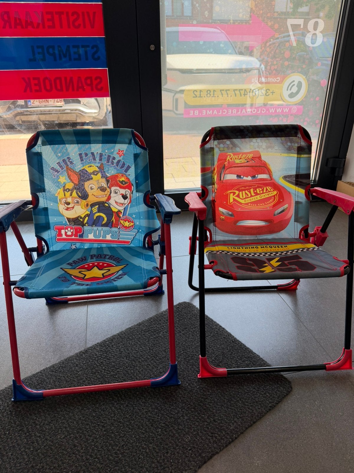 Kinderstoelen – Paw Patrol & Cars, Caravans en Kamperen, Ophalen, Zo goed als nieuw