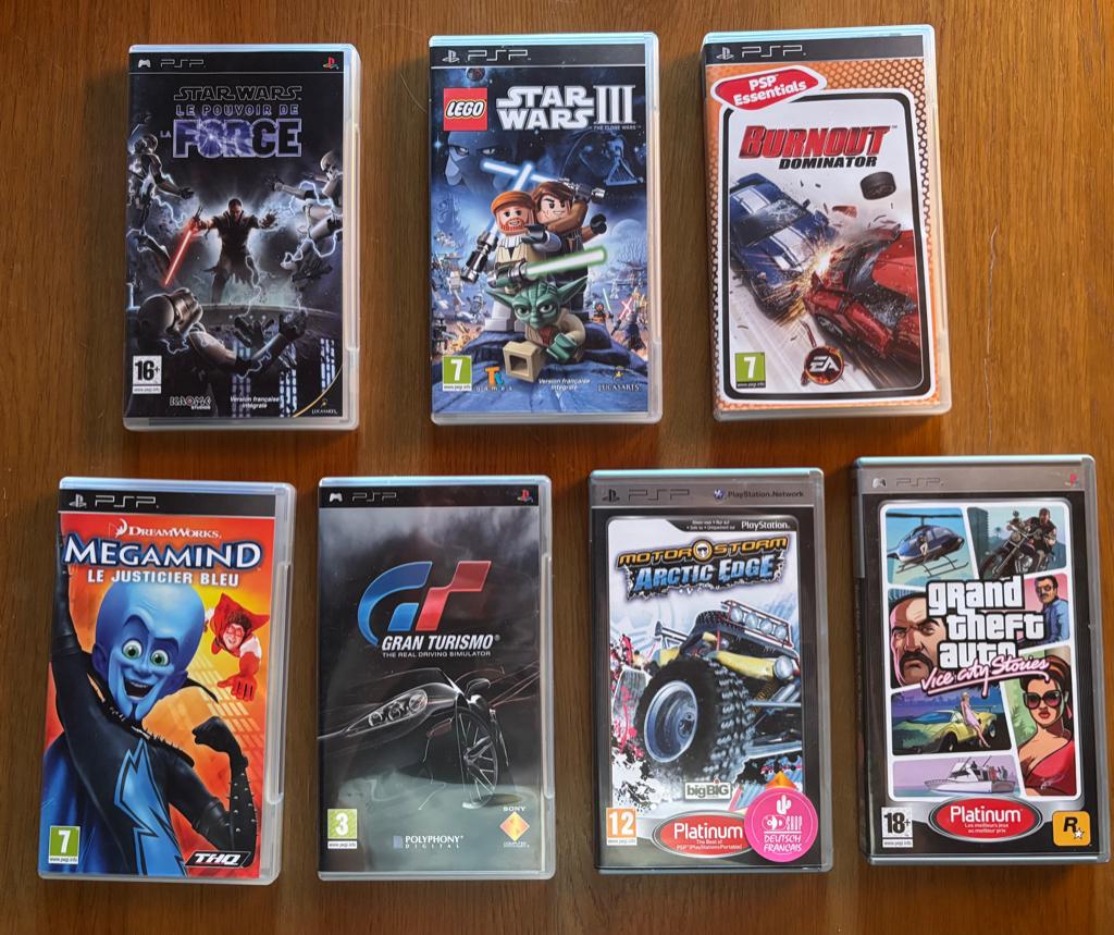 Lot de jeux PSP, Enlèvement ou Envoi, 1 joueur, À partir de 12 ans, Aventure et Action