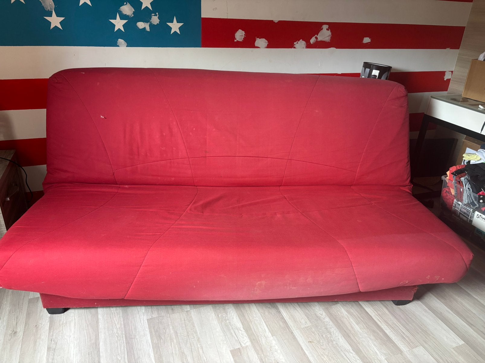 Clic clac a donner, Maison & Meubles, Rouge, Utilisé, Deux personnes, 190 cm ou moins