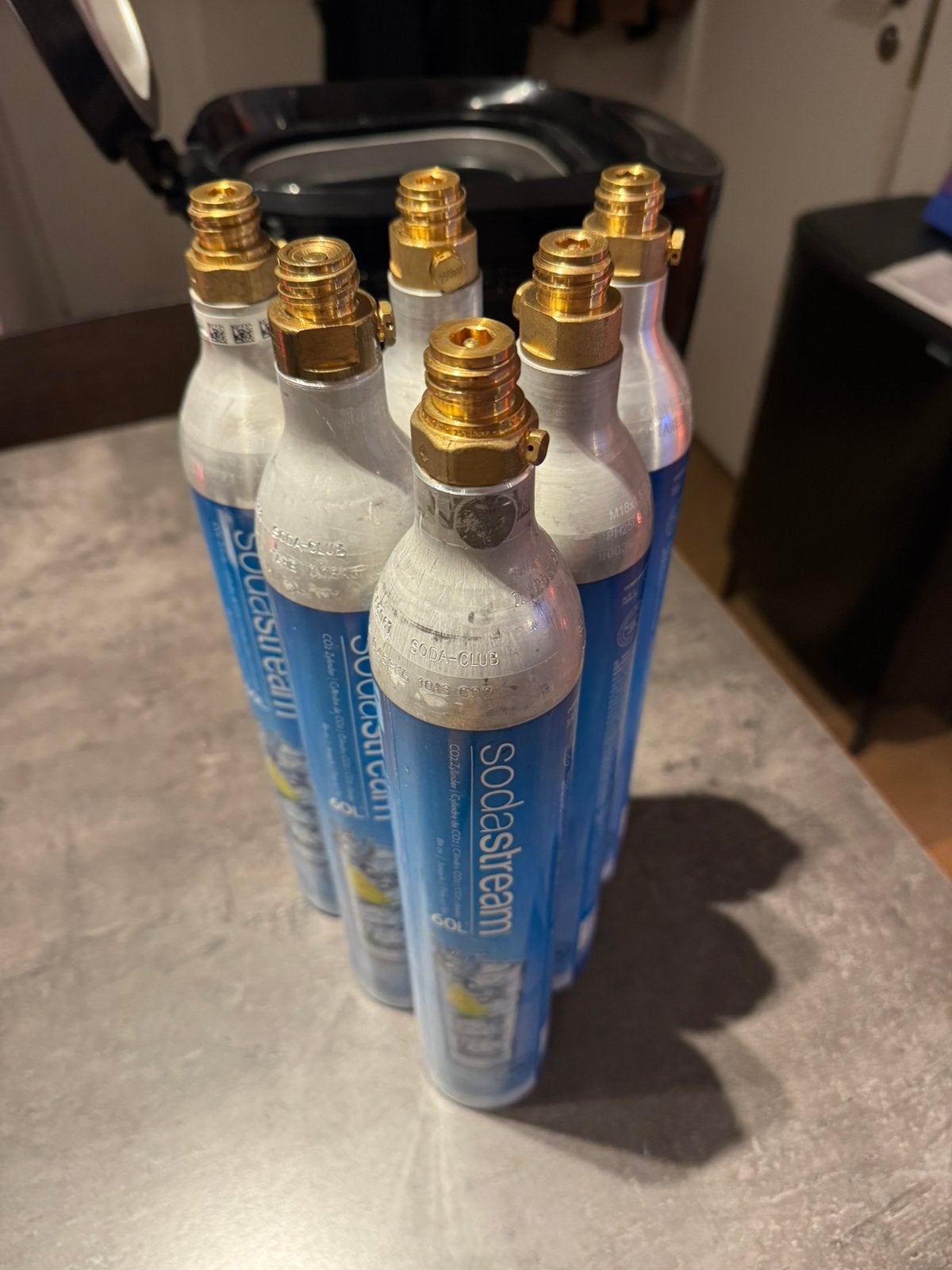 Lege Sodatream gasflessen, Elektronische apparatuur, Ophalen, Zo goed als nieuw