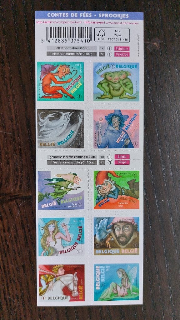 België: Sprookjesfiguren - B135, Sans timbre, Enlèvement ou Envoi, Non oblitéré, Gomme originale