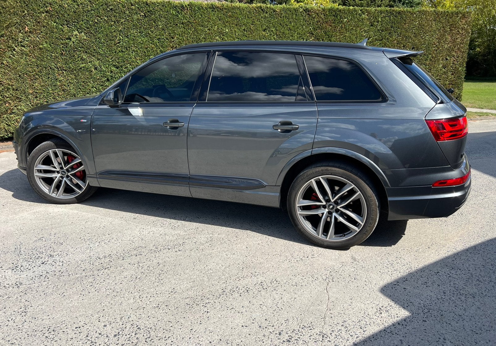 Audi Q7 • 3 x S-Line • Luchtvering •, Autos, Cuir, Argent ou Gris, Achat, Euro 6