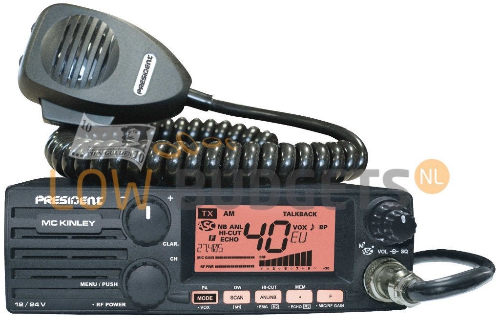 President MC Kinley SSB CB Radio met Frontluidspreker, Envoi