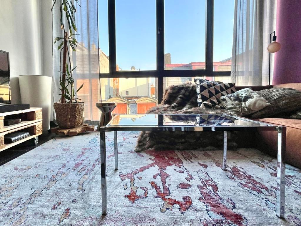 70’s Vintage design  SALONTAFEL / bijzettafel, Ophalen, Gebruikt, 70's vintage design, Glas