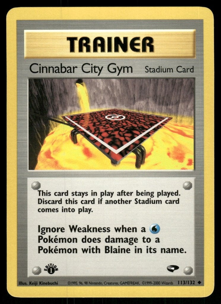 Cinnabar City Gym 113/132 - Gym Challenge (1st edition), Verzenden, Gebruikt