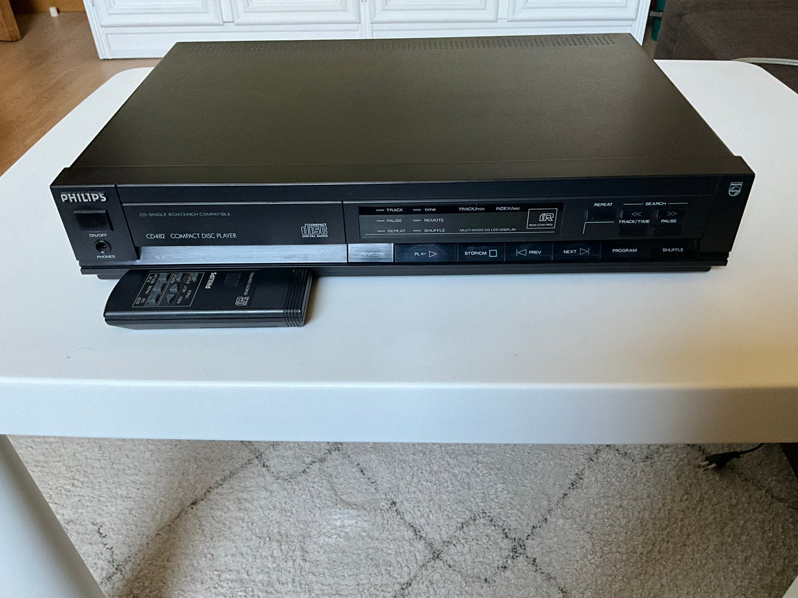 Philips CD482 (vintage !) with remote control, Ophalen, Gebruikt, Philips