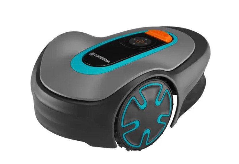 Gardena sileno 250 robotmaaier + garage, Ophalen of Verzenden, Zo goed als nieuw, Met regensensor