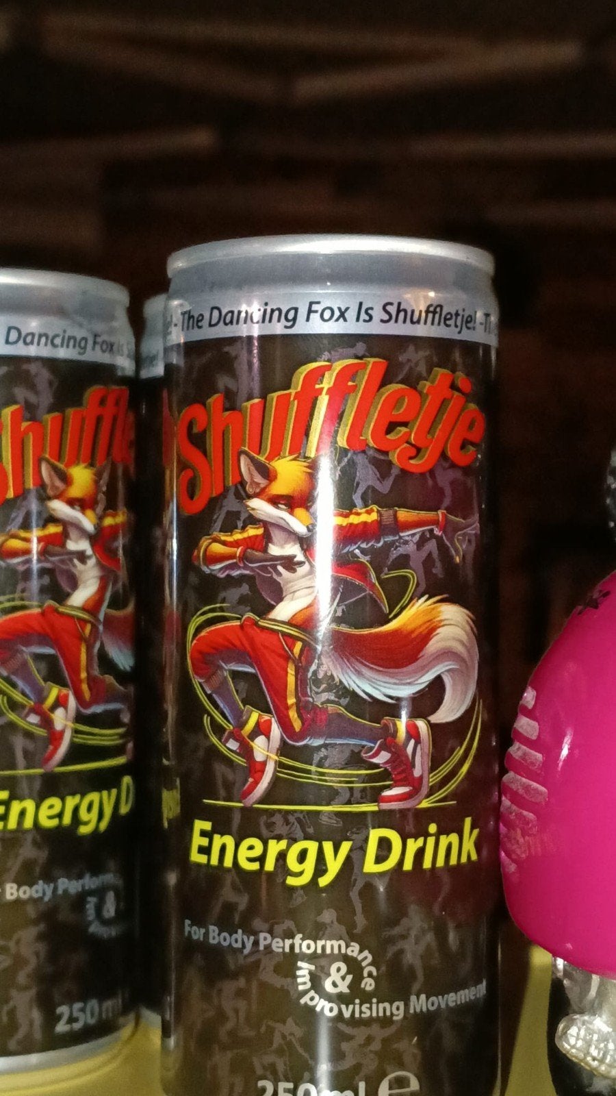 Shuffeltje energie drinken, Ophalen