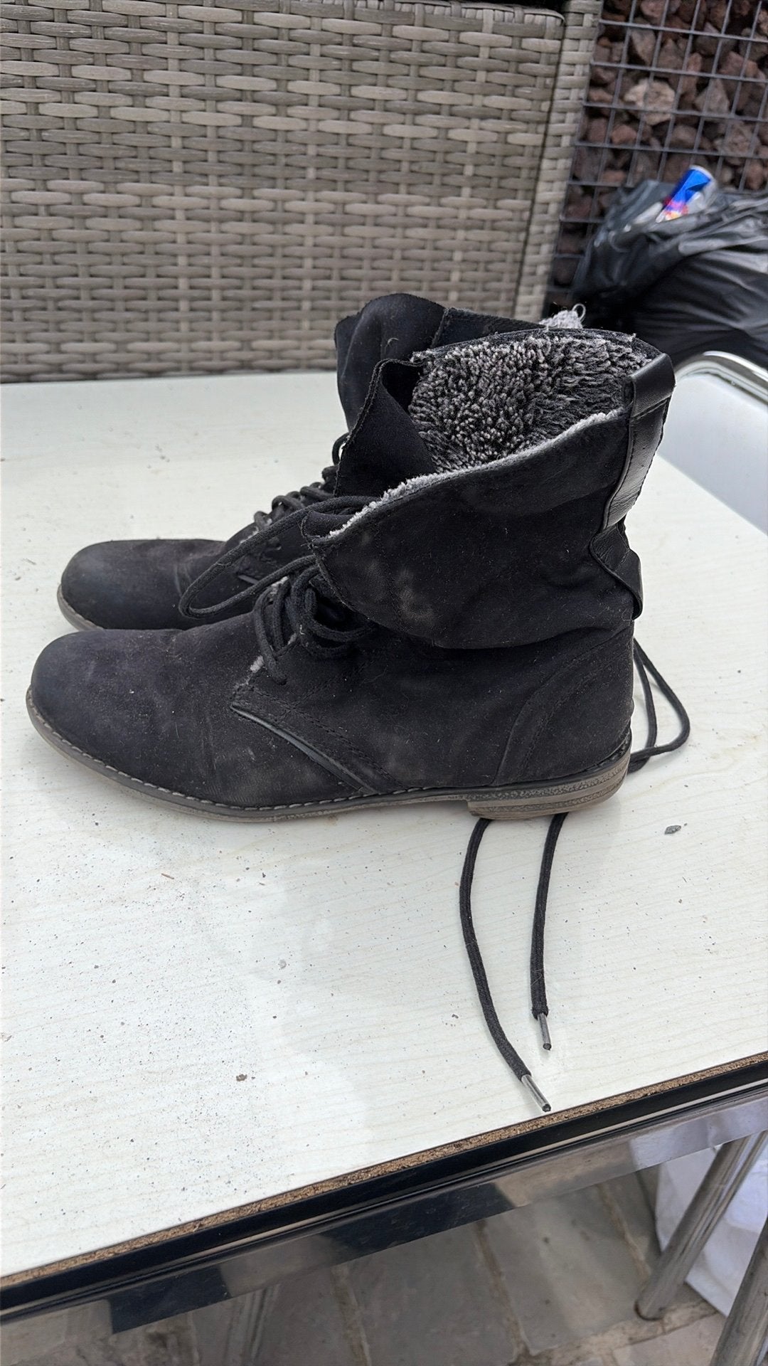 Laarzen, Enlèvement, Boots et Botinnes, Porté, Noir