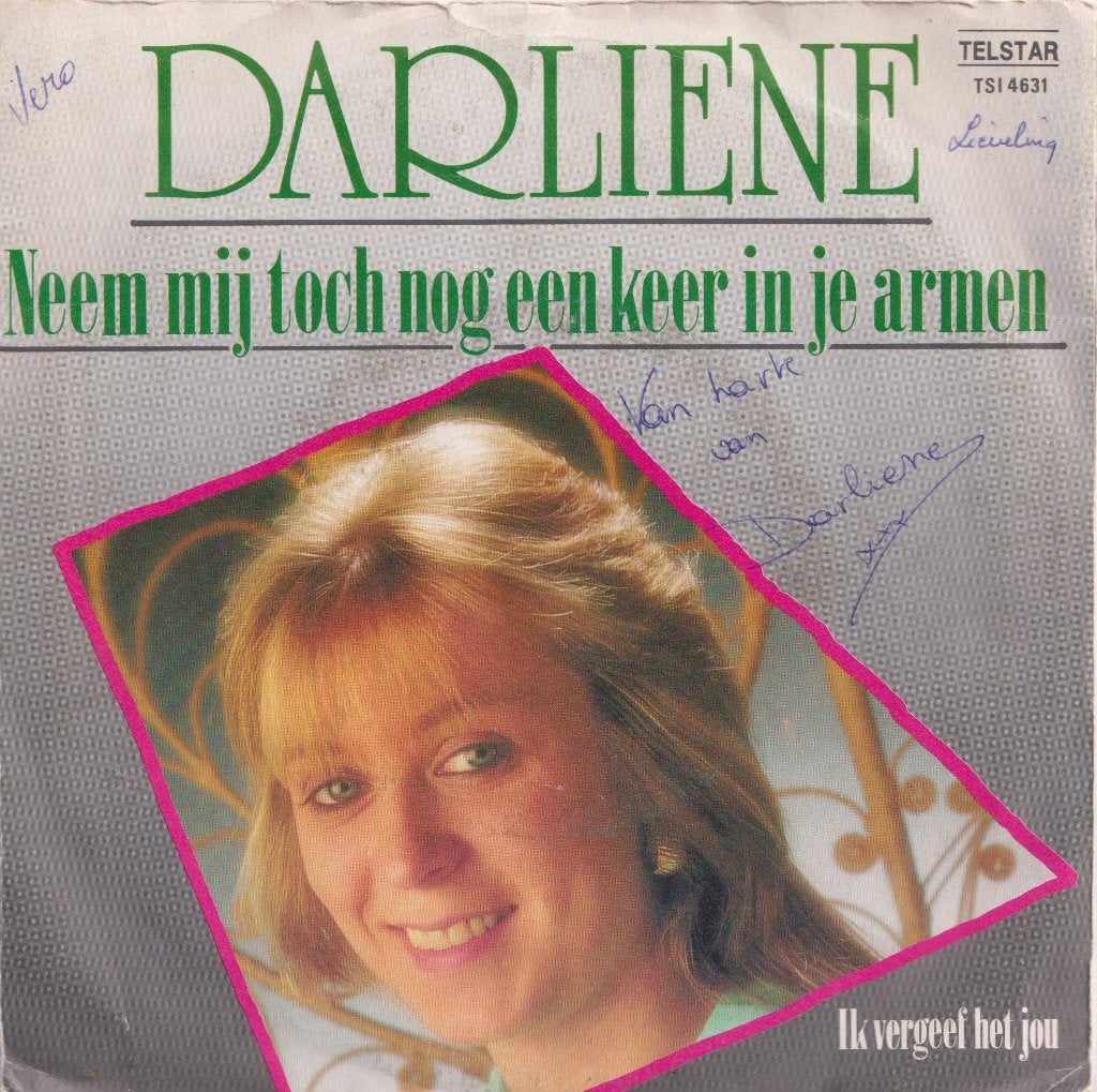Darliene – Neem mij toch nog een keer in je armen - Gesign., Gebruikt, Ophalen of Verzenden, Nederlandstalig, Gesigneerd