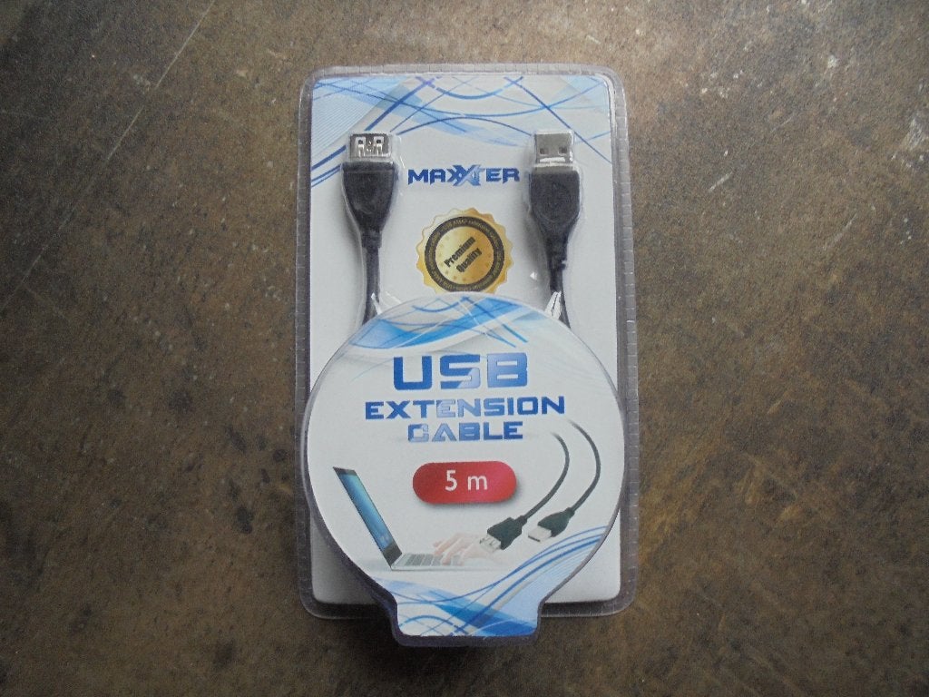 USB Extension Cable Maxxter (zie foto's), Informatique & Logiciels, Pc & Câble réseau, Enlèvement ou Envoi, Neuf