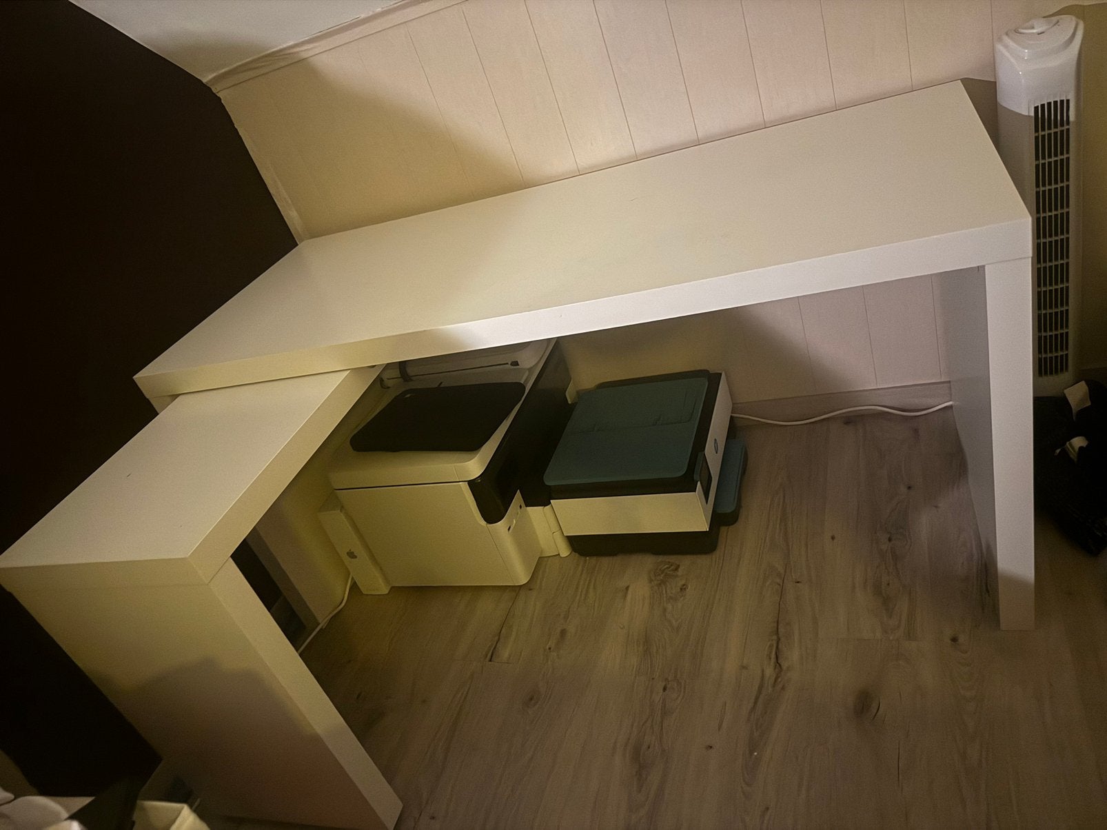 Uitschuifbare bureau, Scandinave, 120 cm, Comme neuf, IKEA