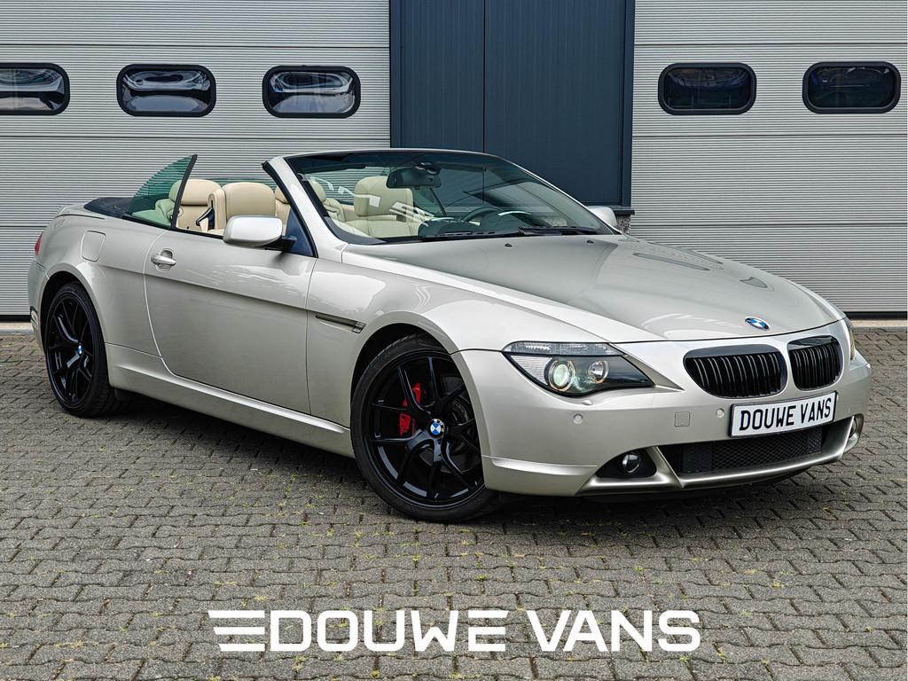 BMW 6 Serie 650 CI 6-serie 650i Cabrio 4.8 V8 367PK Youngtim, Autos, BMW, Cuir, Argent ou Gris, Achat, Entreprise