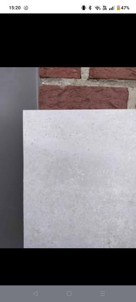 10m2 binnen tegel lavastone, Doe-het-zelf en Bouw, Tegels, Ophalen, 60 cm of meer, 60 cm of meer, Nieuw