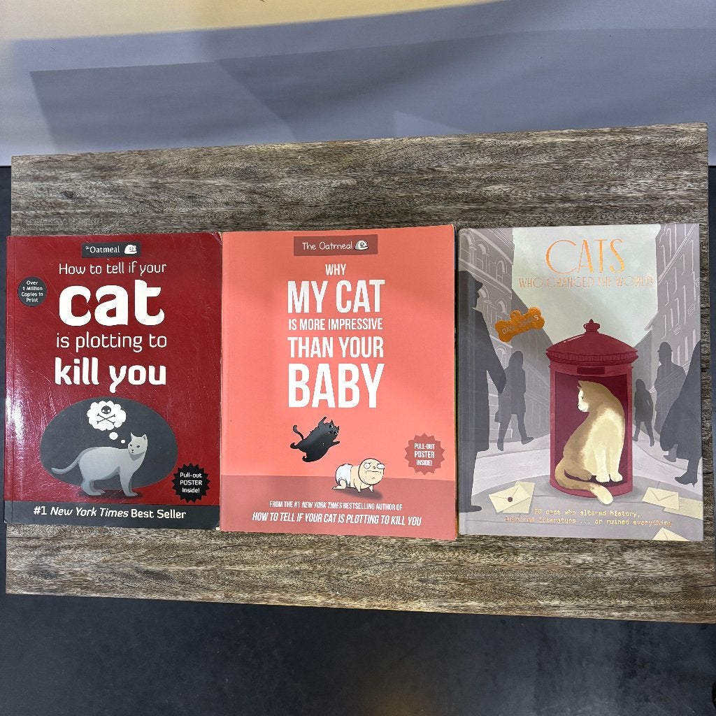 Boekenpakket Katten & Humor (3x Engels: The Oatmeal e.a.), Ophalen of Verzenden, Zo goed als nieuw, Katten, Diverse auteurs