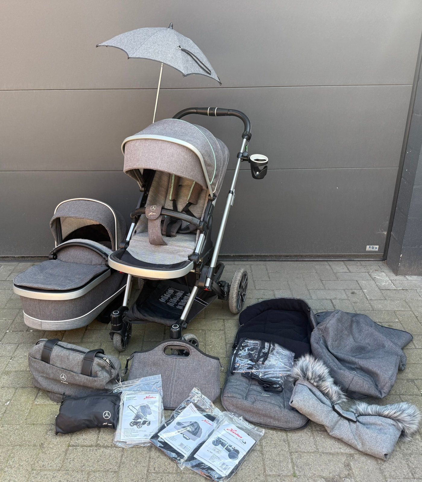 Volledige buggy Hartan Mercedes, Gebruikt, Verstelbare duwstang, Combiwagen, Ophalen