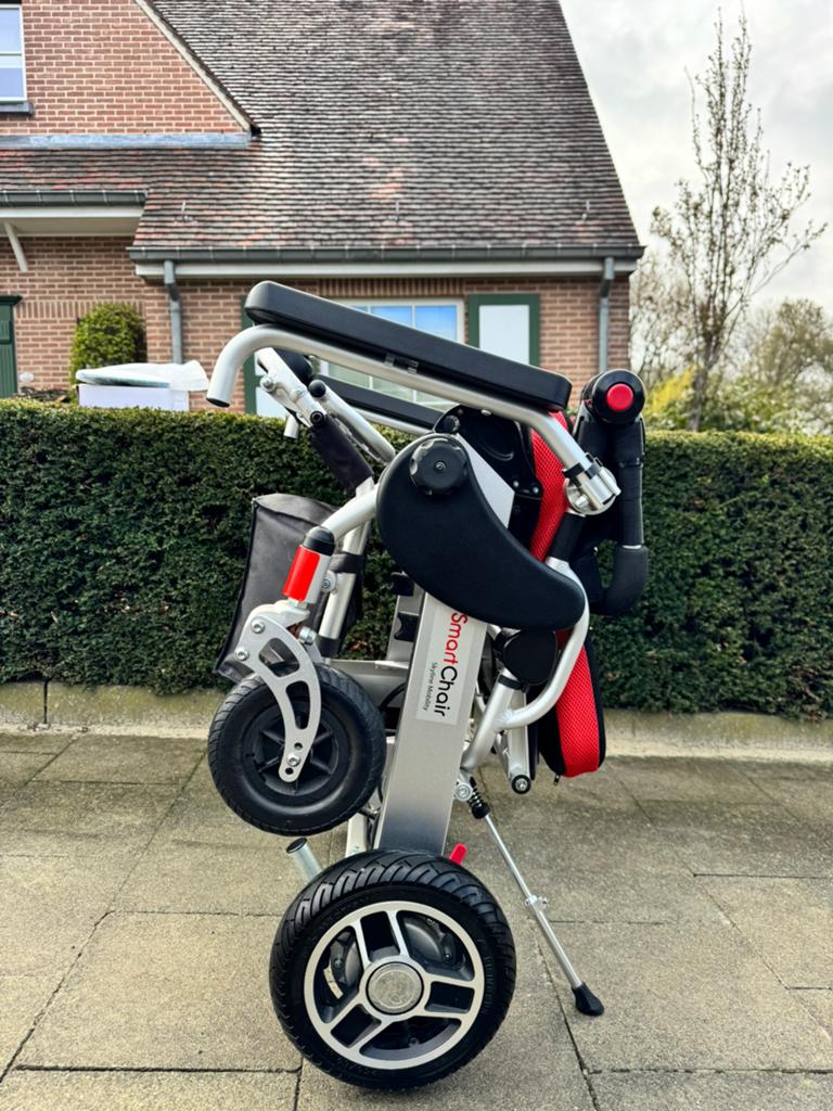 Smart Chair XL is een unieke vouwbare elektrische rolstoel, Diversen, Ophalen of Verzenden, Inklapbaar, Zo goed als nieuw, Elektrische rolstoel