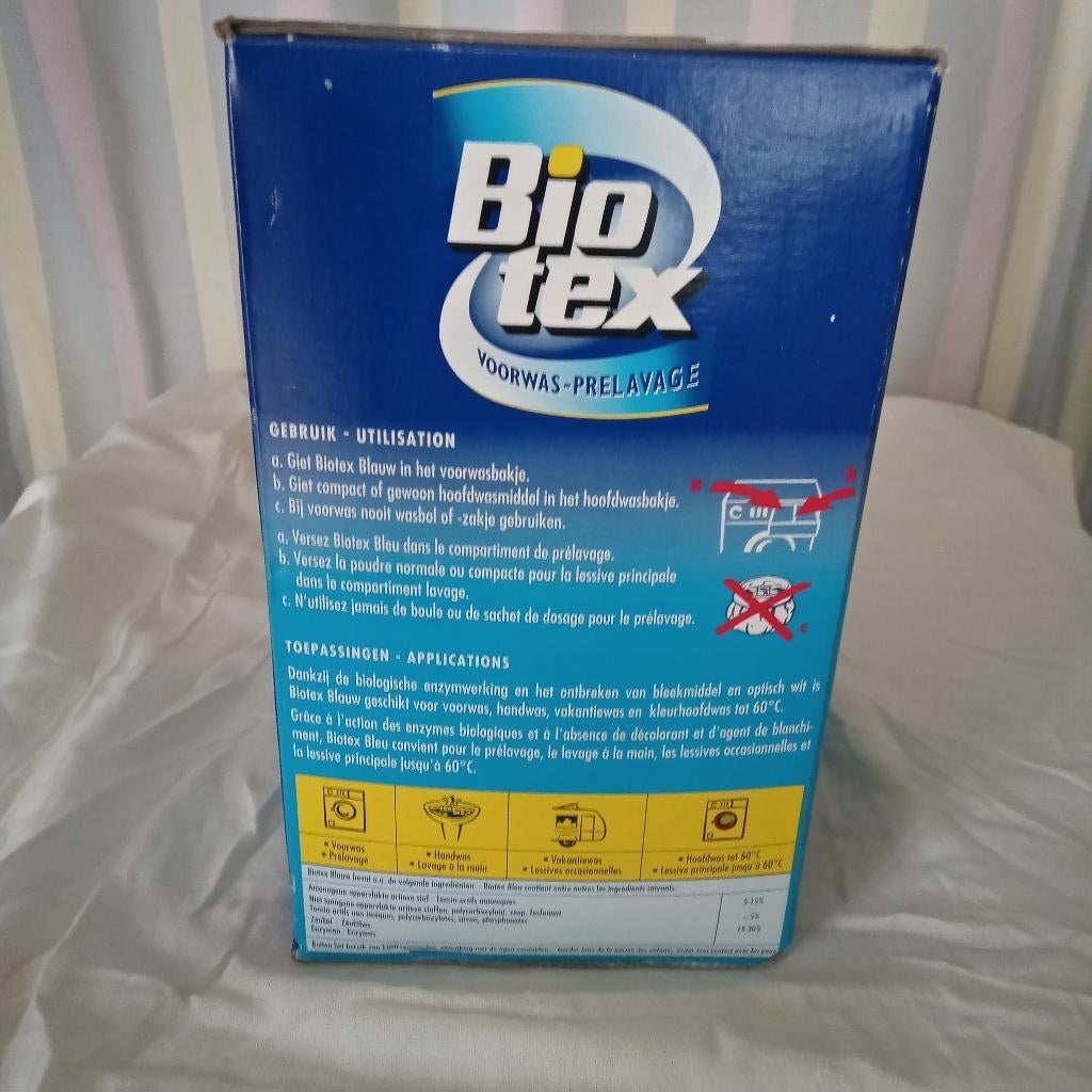 Biotex blauw, Ophalen, Overige typen