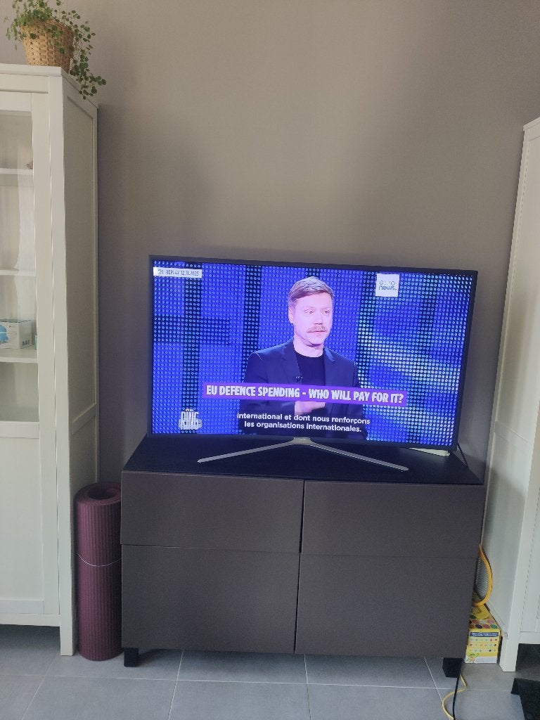 TV Incurvée Samsung Smart 49"  + Meuble TV IKEA Best, LED, 50 Hz, Enlèvement, Utilisé