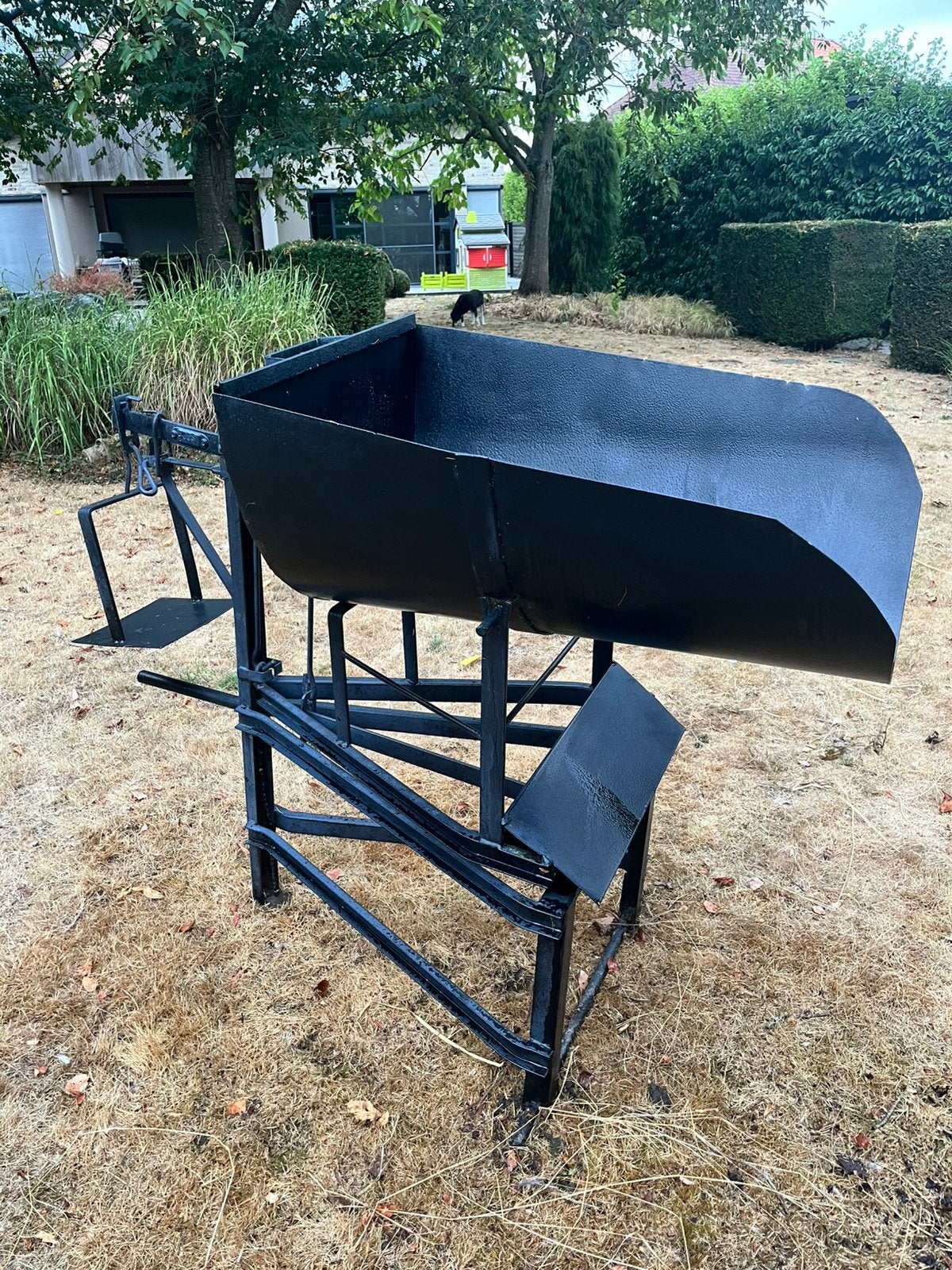 Antiek , brocante dieten voeder weegschaal in poederlak, Ophalen, Graan