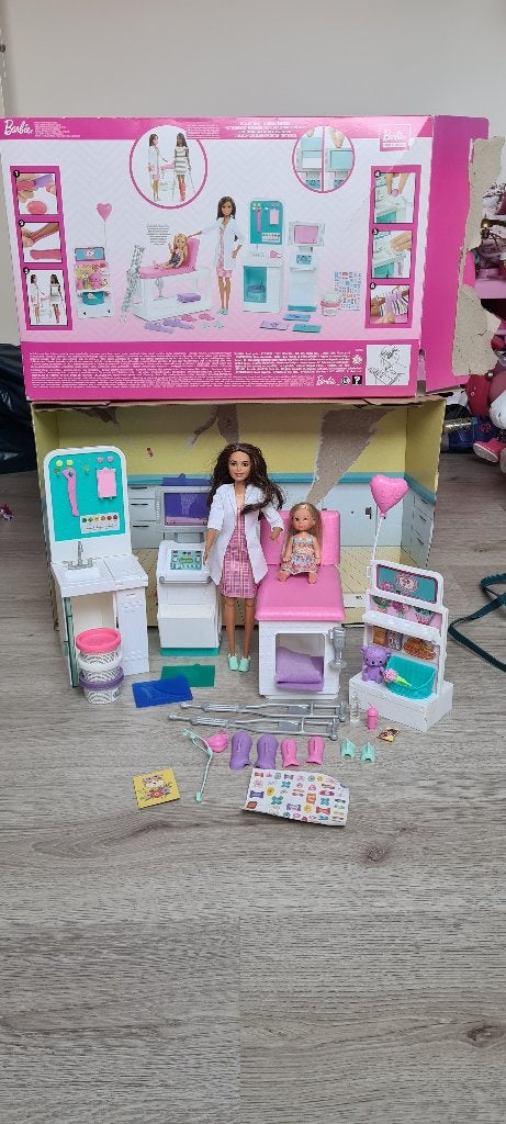 Barbie Snelgipskliniek Speelset Onbespeeld & Compleet!, Ophalen, Nieuw, Barbie