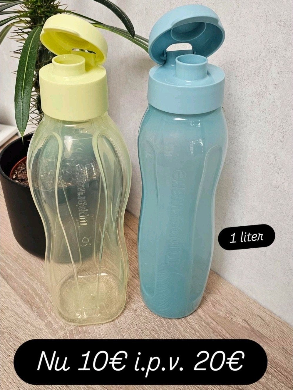 Tupperware 1 liter ecoflessen plus, Ophalen of Verzenden, Nieuw