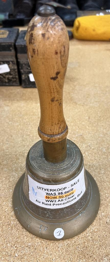 WO2 Brits - ARP handbel - Air Raid Precautions Bell - Warden, Ophalen of Verzenden, Overige soorten, Overige typen