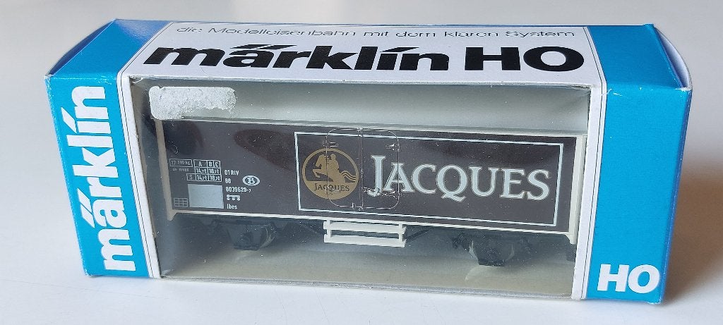 SNCB/NMBS MARKLIN RECLAMEWAGEN *CHOCOLADE* JACQUES* HO*AC, Wisselstroom, Verzenden, Wagon, Zo goed als nieuw